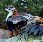 Poseable fantasy dragon OOAK art doll