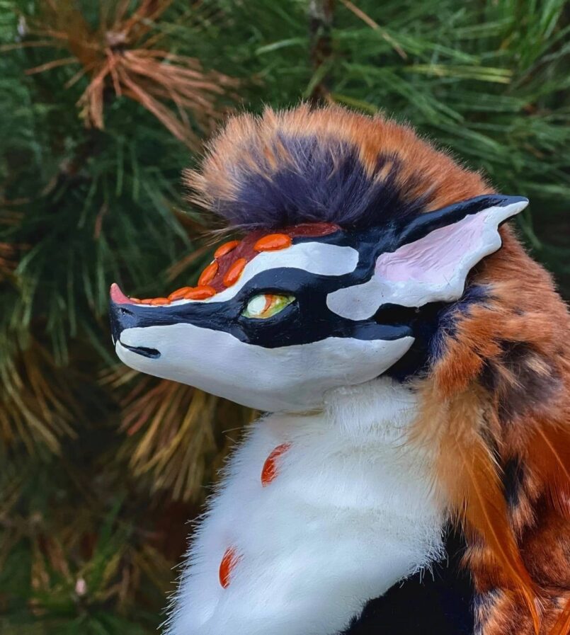 Poseable fantasy dragon Interior art doll