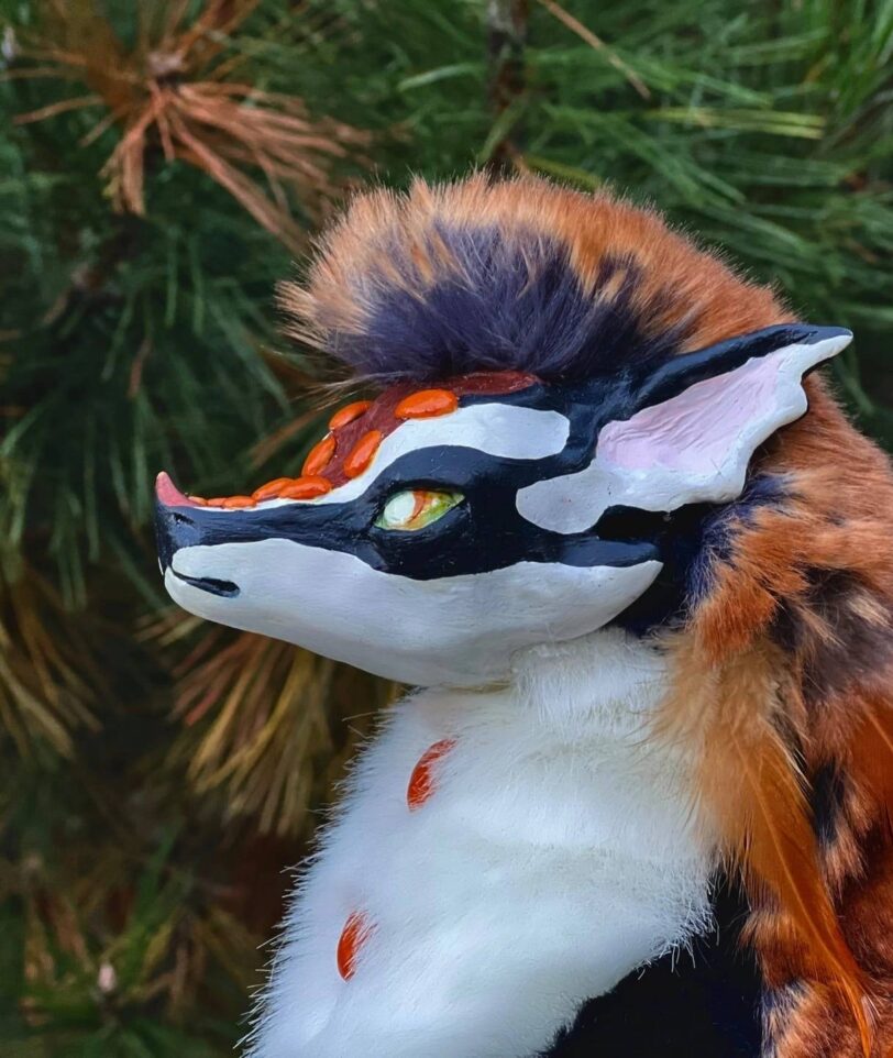 Poseable fantasy dragon Interior art doll