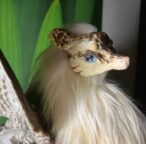 Handmade poseable realistic fantasy dragon art doll