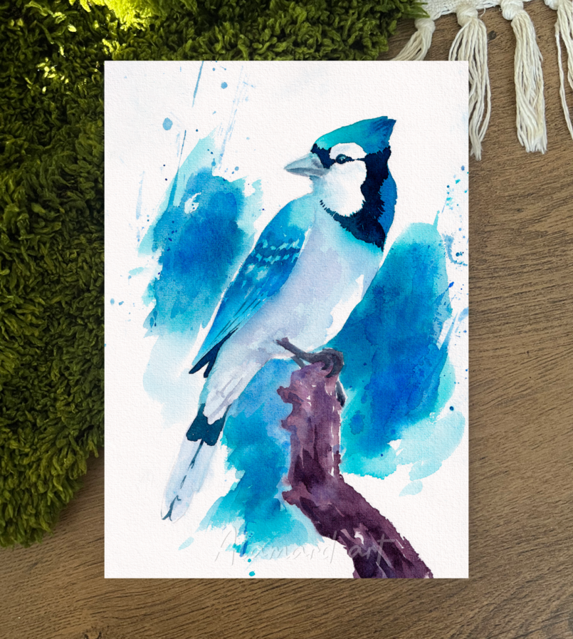 Print – Blue jay