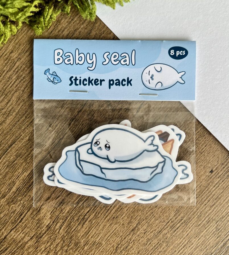 Sticker pack – Baby seal