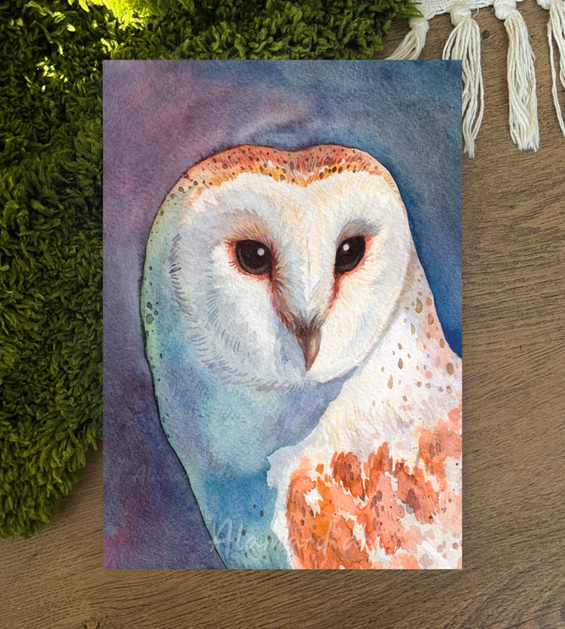 Print – Owl portrait