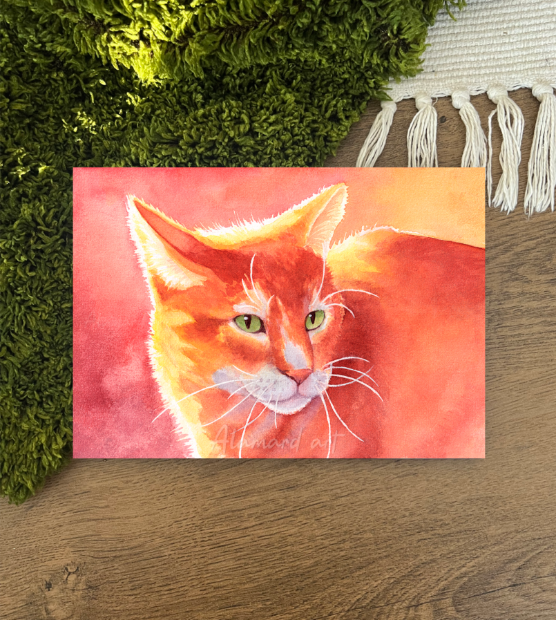 Print – Orange cat